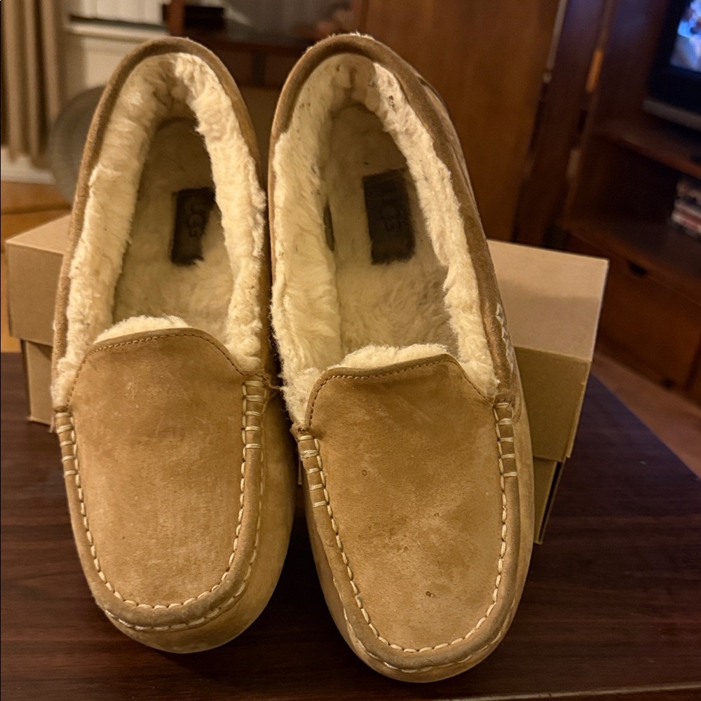 UGG Ansley Slippers - Brown Suede